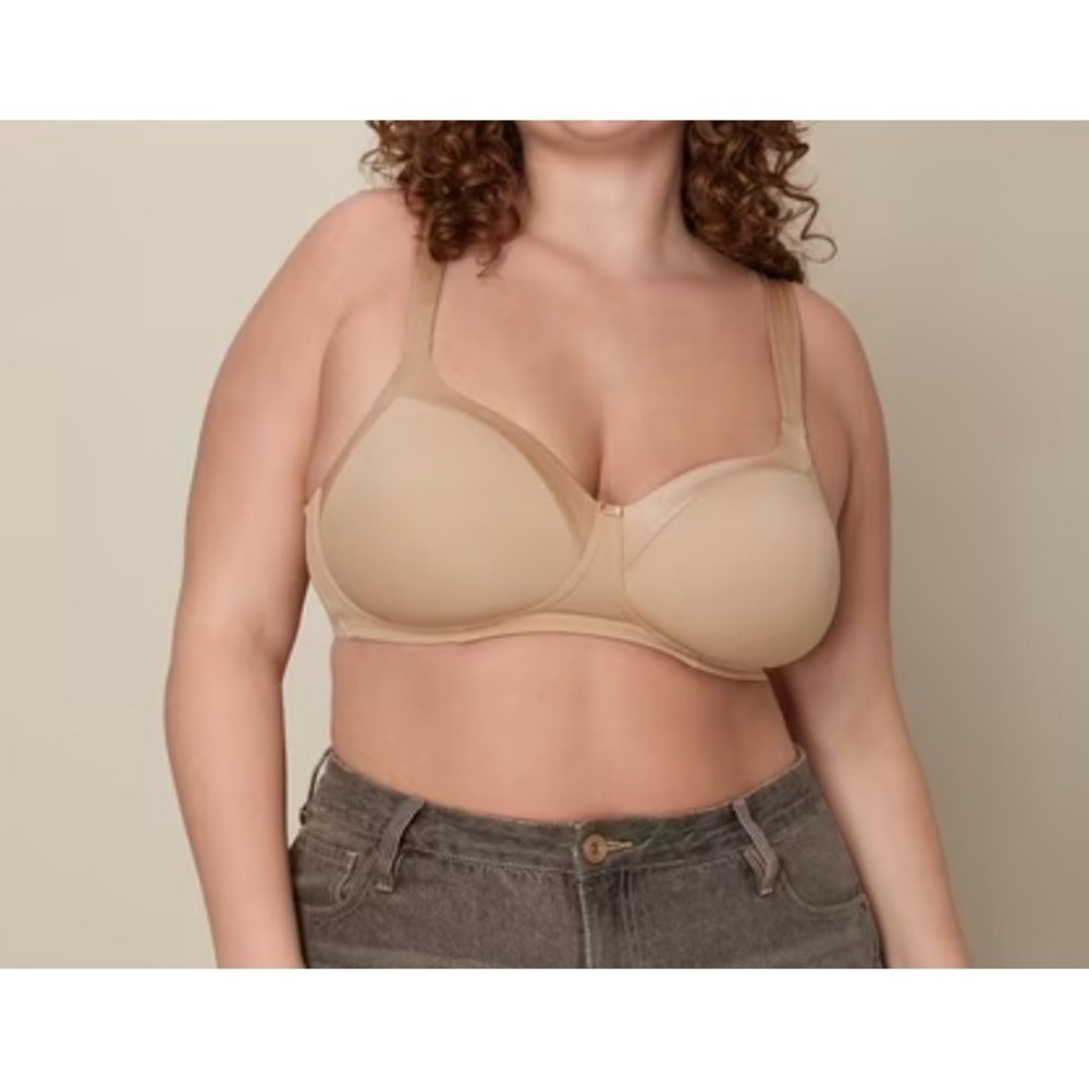 Playtex 18 Hour Ultimate Lift and Support‎ Wirefree Bra Nude 4824 42DDD NWOT